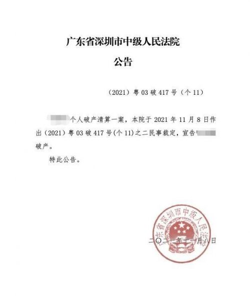 深圳單親媽媽成全國首個破產人怎么回事？破產人是什么意思
